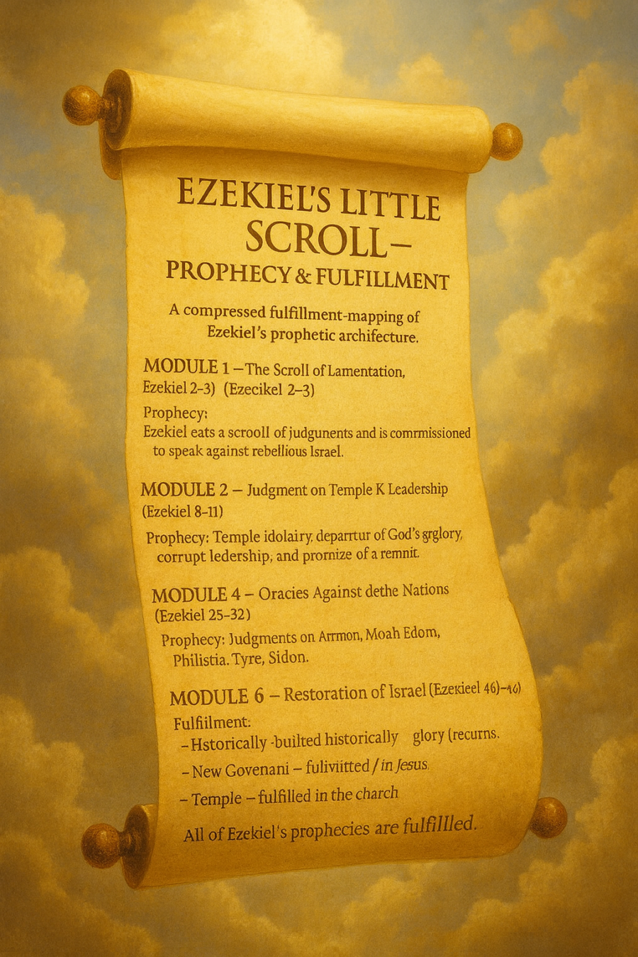EZEKIEL’S LITTLE SCROLL — PROPHECY & FULFILLMENT
