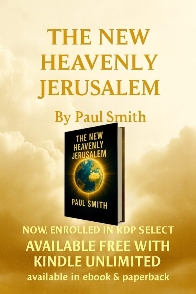 The New Heavenly Jerusalem advert bannner background with